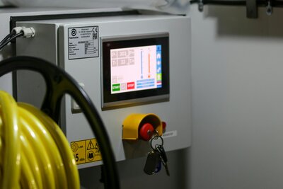 Machinedisplay op de werkvloer